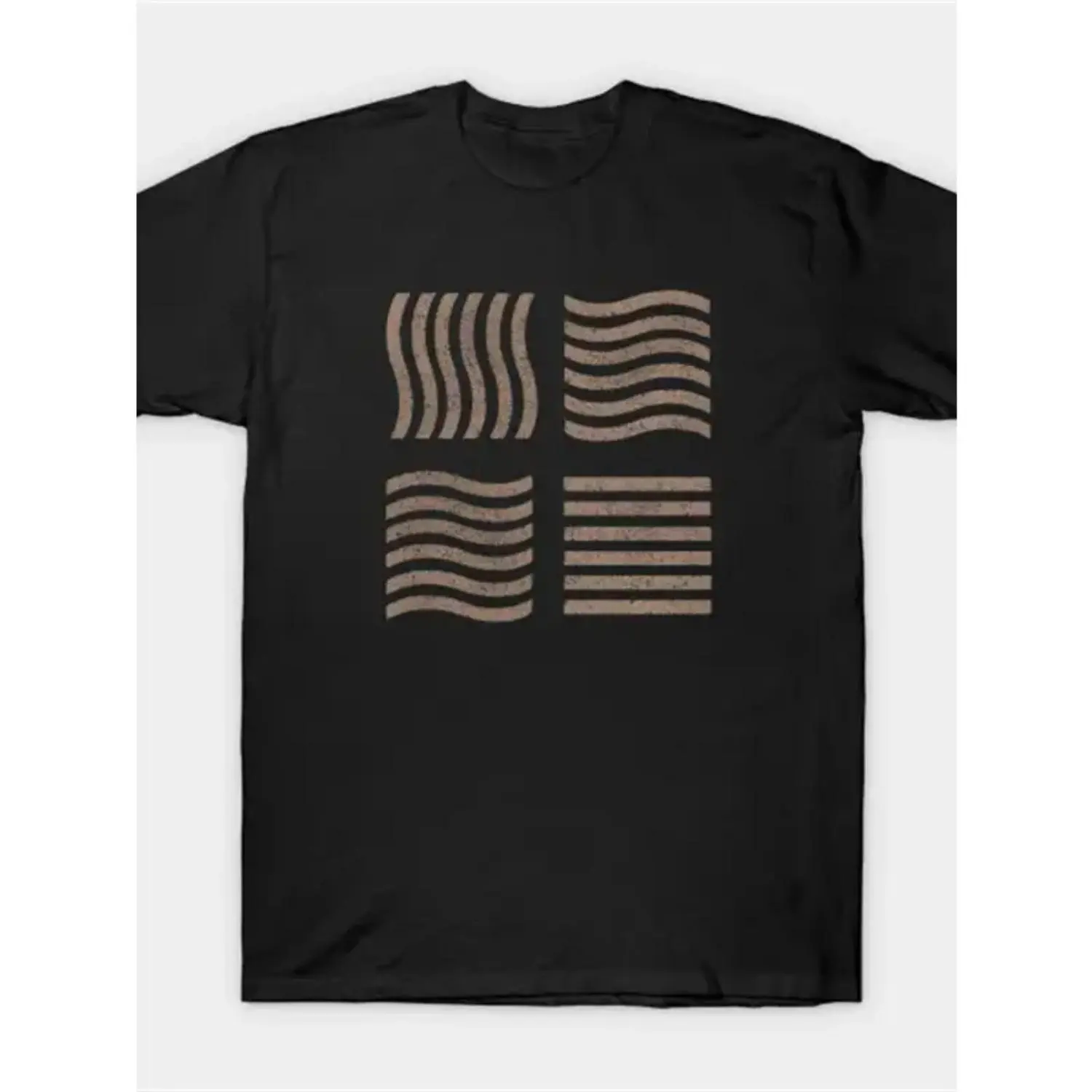 Men's Retro Fifth Element Graphic T-Shirt, Menswear Tops, Casual Short-Sleeve Tee with Minimal Stones Design