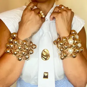 Chrome Bubbles Bracelet Set