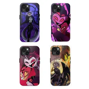 Protective Hazbin Hotel Phone Case,Helluva Boss Case,Gift For Fan Anime for iPhone 16 15 14 13 12 11 for Samsung S25 24 23 22 21,Durable Design,Simple Holiday Gift