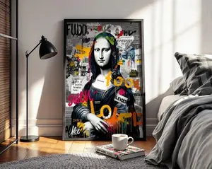 [Sale Off Up To 50%] [Unframe] Graffiti Mona Lisa Print Urban Street Art Poster