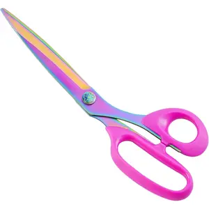 Fabric  Stainless Steel Multi-Purpose shearswith Professional Titanium Coating forfor  clothes Leather Sewing  and Office10 in (10-inch)