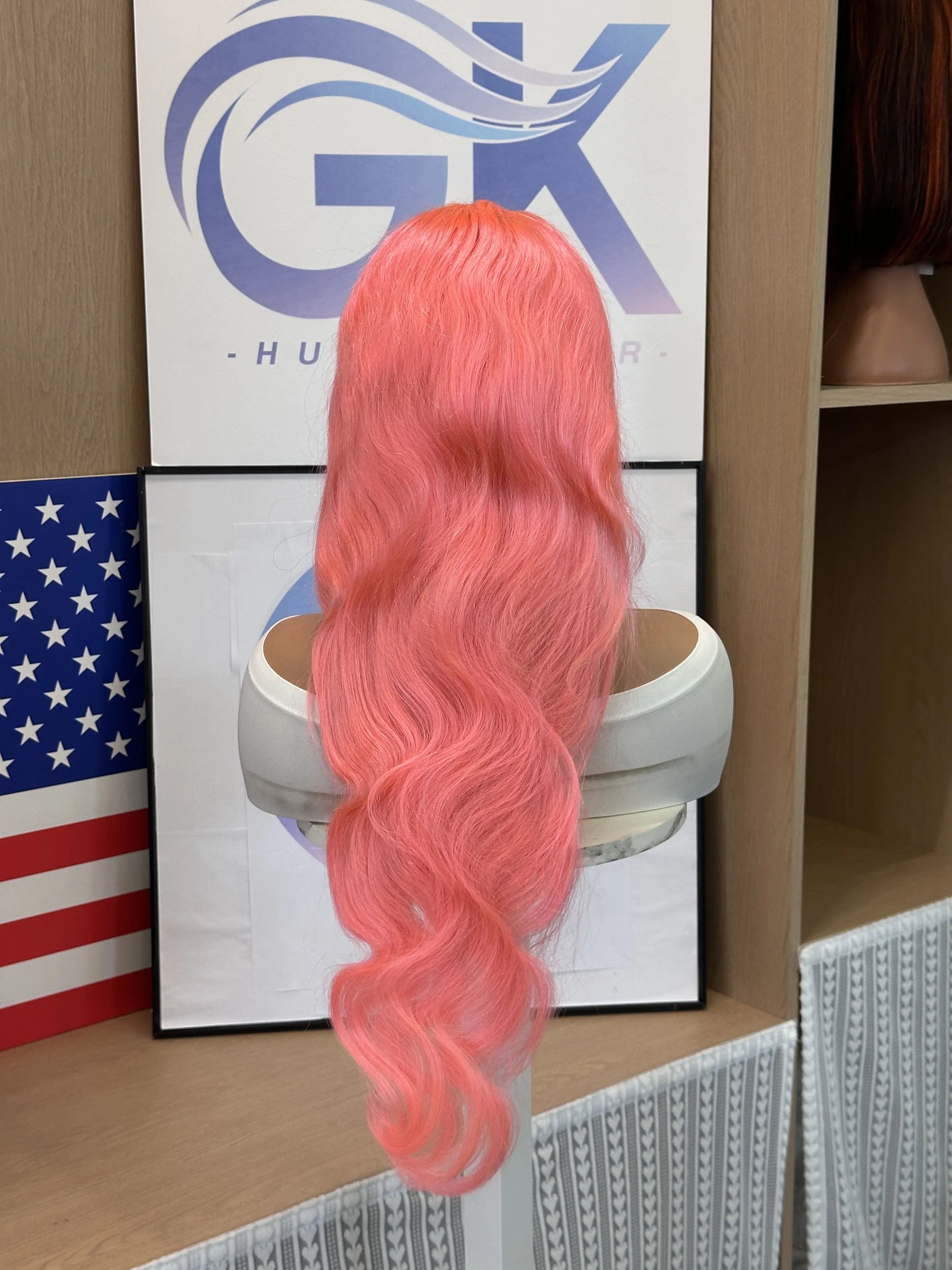 Gk 13x6 Pink Lace Front Wig Human Hair 180% HD Lace Body 