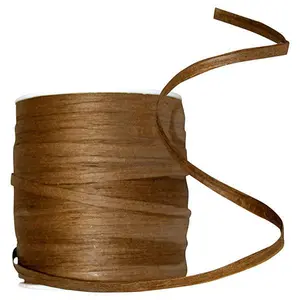 Paper Raffia Ribbon --- 1/4in x 100 yards --- Brown Color