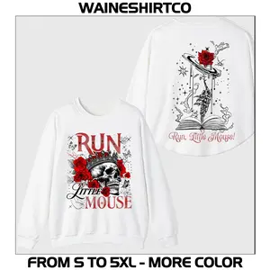 Run Little Mouse Sweatshirt, Haunting Adeline Hoodie, Dark Romance T-shirt, Smut Reader, Book Lover Gift bookish shirt Cotton Fit