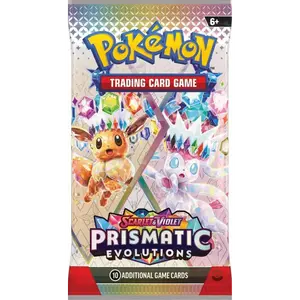 Pokémon TCG Scarlet & Violet Prismatic Evolutions Booster Pack Sealed Trading Card Hobby Box 10 Cards for Collectors