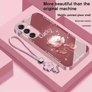 Suitable for [Galaxy A16 5g]Brand new premium phone case，free beautiful four-leaf clover lanyard，available in multiple colors， beautiful and high-class eleganceexquisite YM99