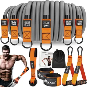 Heavy Resistance Bands, 300LBS Exercise Bands for Working Out, Fitness Bands with Handles, Workout Bands for Men, Weight Bands Set for  , Strength, Slim, Yoga,  Gym Equipment