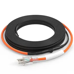 VEVOR Self - Regulating Pipe Heating Cable, 15FT 5W/FT Heat Tape for Pipes Freeze Protection, Water Pipe Heat Cable with Built - in Thermostat Protects PVC Hose, Metal and Plastic Pipe from FreezingVEVOR Super Brand Day