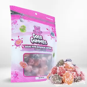 Goso Gummies Sour Pink Lemonade Viral Gusher Bombs - 6oz Bag - Tiktok Viral Candy Snack