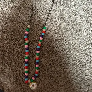 multi colored donut necklace