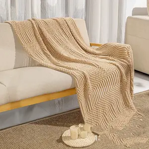 Golden Oak | Neutral Modern Farmhouse Cottage Farmhouse Throw Blanket