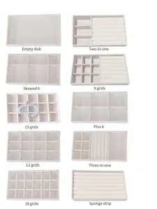 Multi-compartment Jewelry Storage Box, Large Capacity Jewelry Organizer, Jewelry Display & Organizer for Bracelets, Earrings, Necklaces, Rings, Jewelry Storage Tray