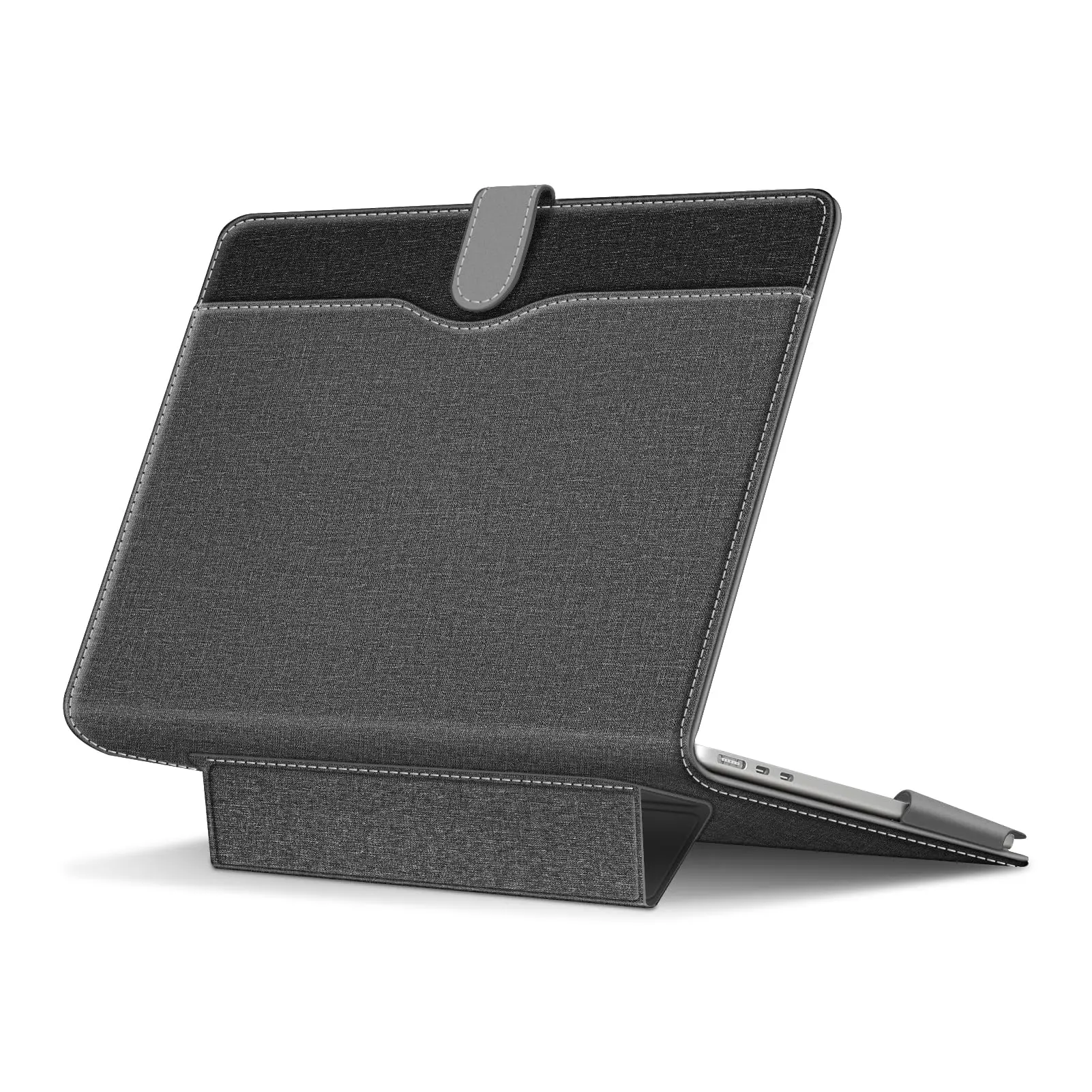Fintie Durable Laptop Sleeve for MacBook Air 13/MacBook Pro 13, Soft Cover Folio Book Case with Stand & Pocket
