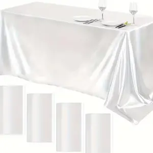 Silky Satin Tablecloth, Perfect for Wedding Party Decorations, Elegant Fabric for Special Events & Celebrations