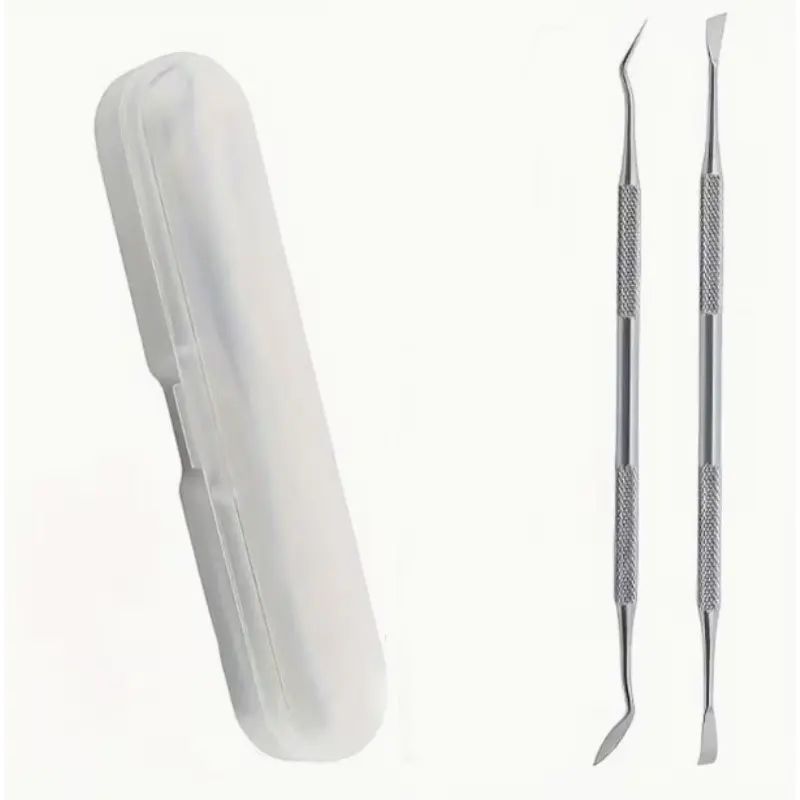 2pcs/set Dental Tools, Dental Pick, Teeth Cleaning Kit Tartar Remover, Dental Hygiene Cleaning Kit, Stainless Steel Durable Scraper Remover for Teeth, Oral Care Kits