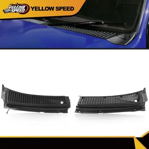 ALLGOOD Automotive 2-Piece Custom Fit Windshield Wiper Vent Cowl Screen Cover Panels - Direct Replacement Cars Accessories for Ford F250 Super Duty, F350 Super Duty, Excursion, Easy Install Accessories for Car, Truck Accessories