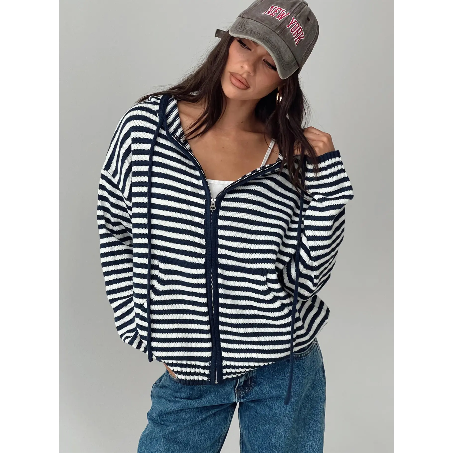 Brienna Zip Jacket Navy Brienna Zip Jacket Navy