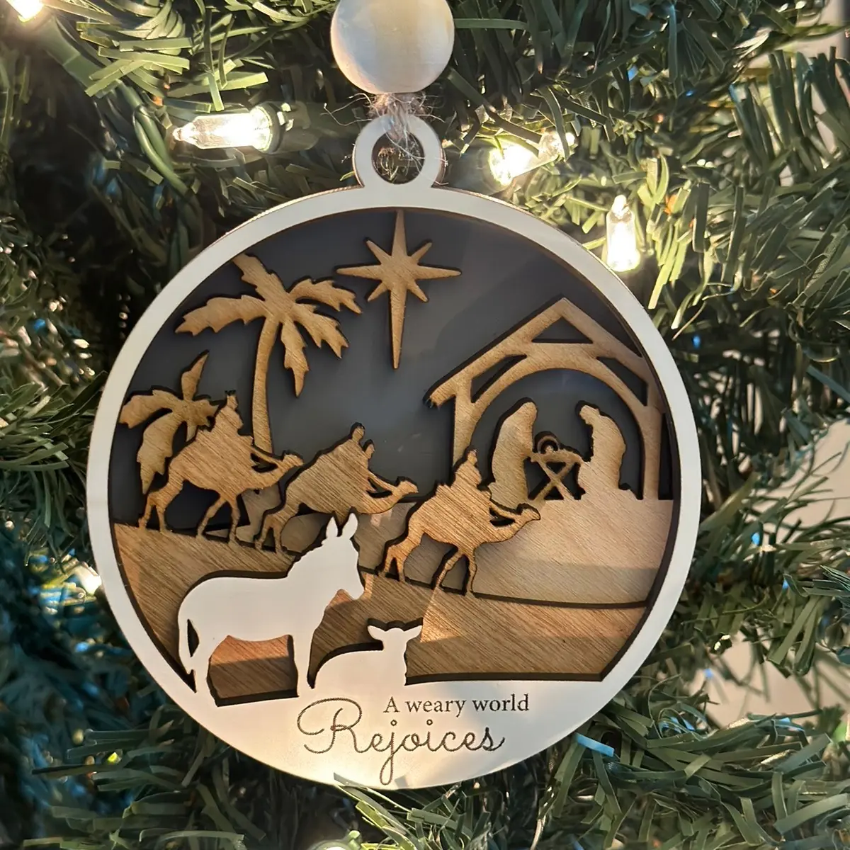 Nativity  ornament christmas baby Jesus tree ornament Decoration Decor