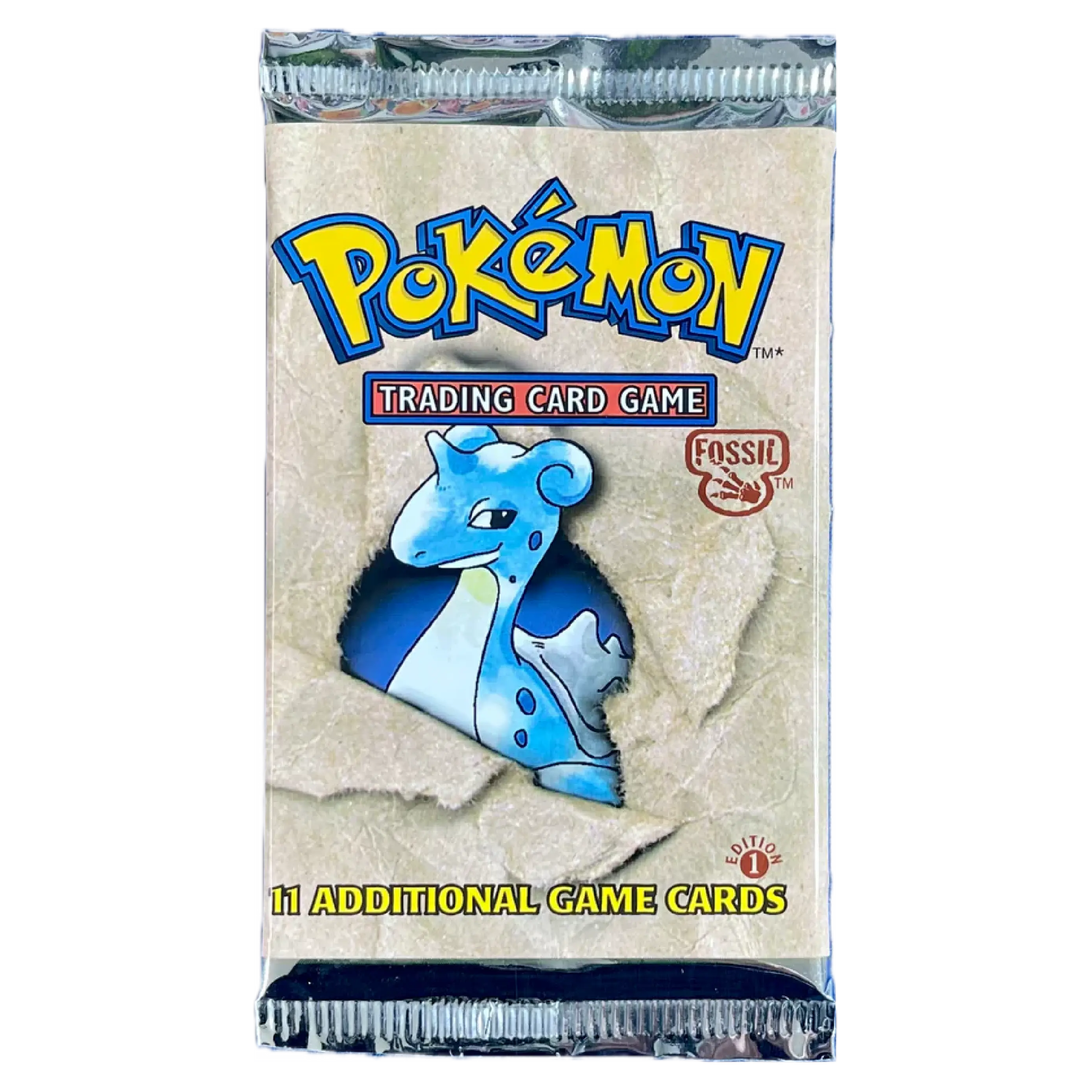 pokemon fossil booster pack weight TCG: Unlimited Long Crimp (Lapras) TBC Games This single Fossil 1st ed pack weird