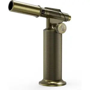 Waveports Butane Torch,Professional Metal Micro Torch, Waterproof and Windproof Blow Torch, Refillable & Adjustable Torch Lighter for Baking, Cooking, Welding (Butane Gas not Included)