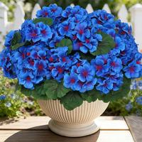 [Blue] 8 Pcs Artificial Geranium