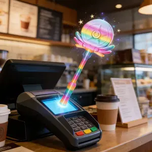 Regular Moon Magic Wand Payment Card Holder, Fun Card Container, Perfect Gift for Day, Easter, Valentine's Day, Thanksgiving, Christmas, Halloween, Parties