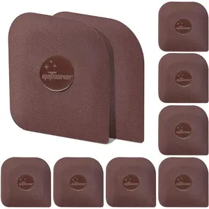 Pan Scraper, 10 Pcs Plastic Non-Scratch Tool for Cast Iron, Pots and Pans Cleaning, Sturdy Kitchen Scraper