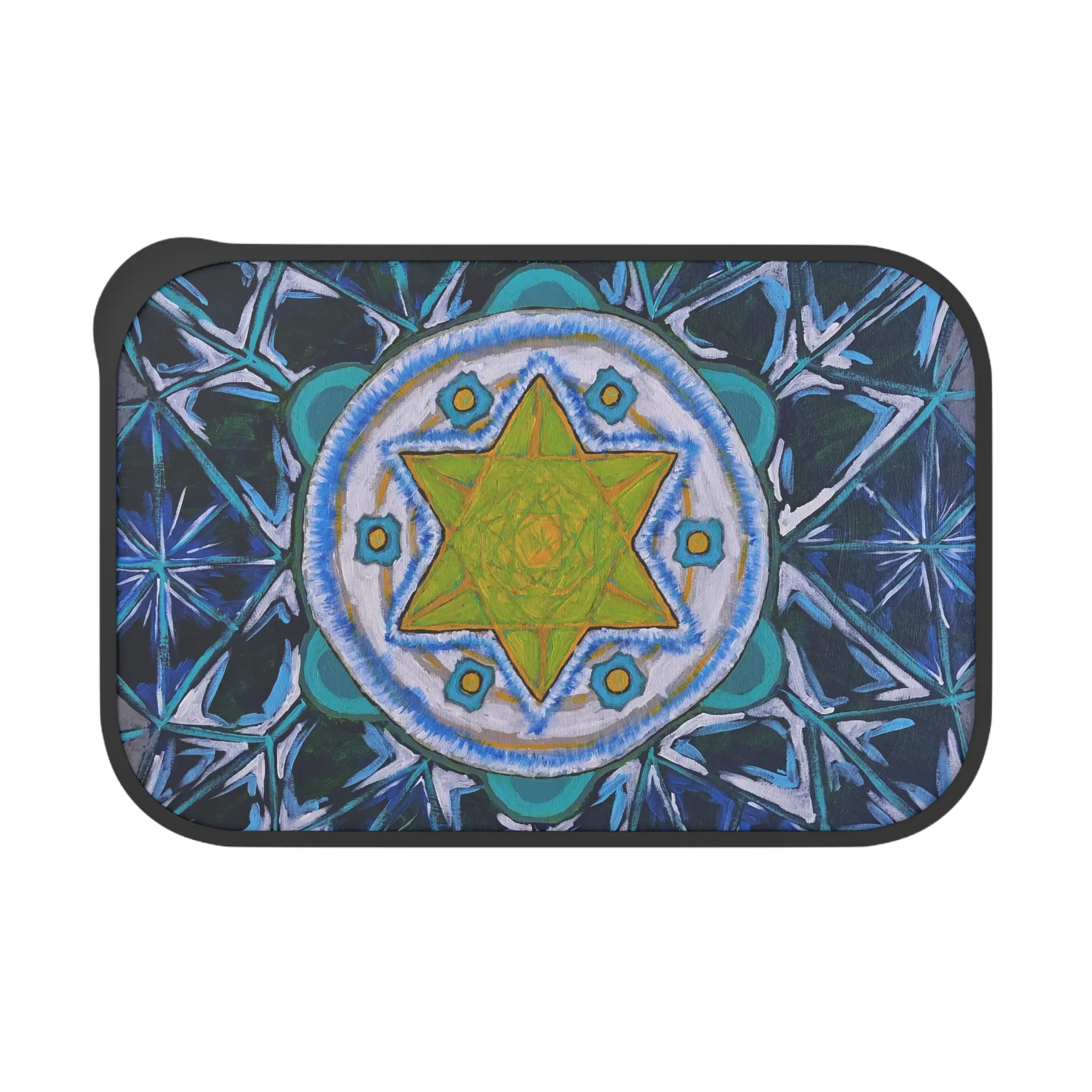 Artistic Bento Box with Star Design, Eco-Friendly Meal Container, Perfect for Lunch, Picnic or School, Unique Gift Idea