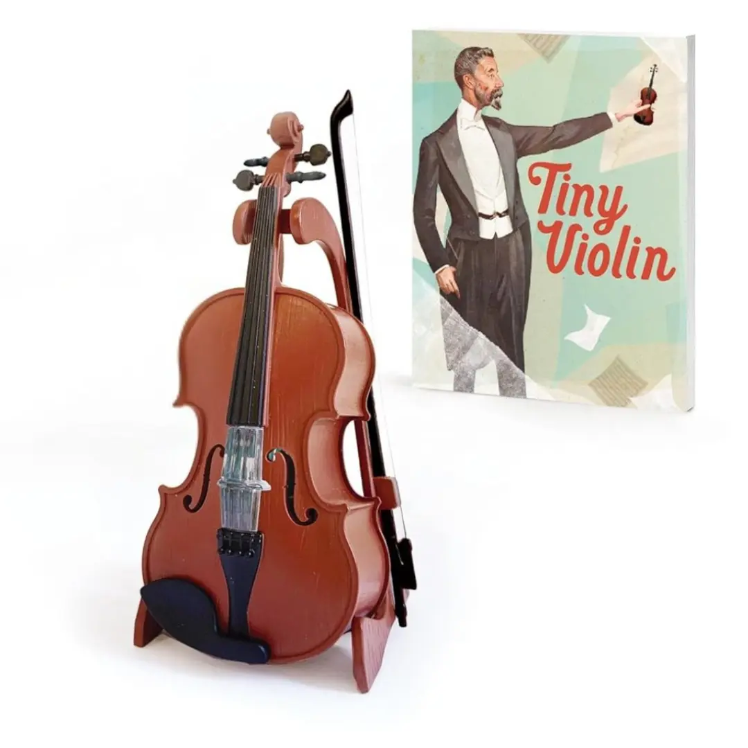 Tiny Violin Soundtrack for Your Sob Story RP Minis Paperback with Collectible Box and Music Score Miniature Violin Collectible