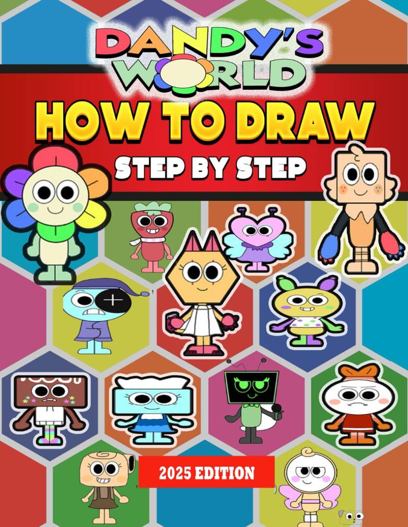 Halloween Gift Easy Step-by-Step Drawing Guide for Kids: Learn to Draw Dandy's World Characters – Fun  Gift Idea!