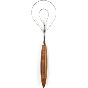 Breaking Bread Whisk - Stainless Steel Flat Coil Dough Mixer with Acacia  Handle, Hand Mixing Tool for Sourdough, Preferments & Baking Essentials -  x Tom Papa Collab