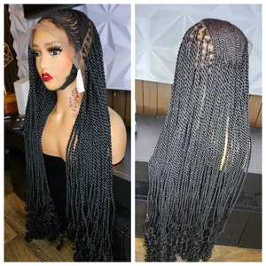 Twist Braids - Long, Dark Hair, Stylish Design, Versatile Style for Everyday Wear