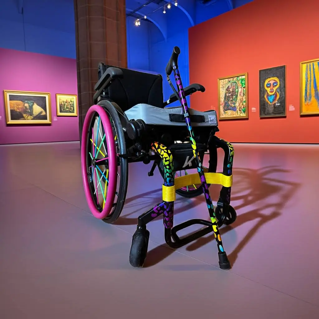 Leopard Wheelchair Skins, 2 Pieces Vibrant Reflective Covers for Personalizing Mobility Gear and enhave visibility