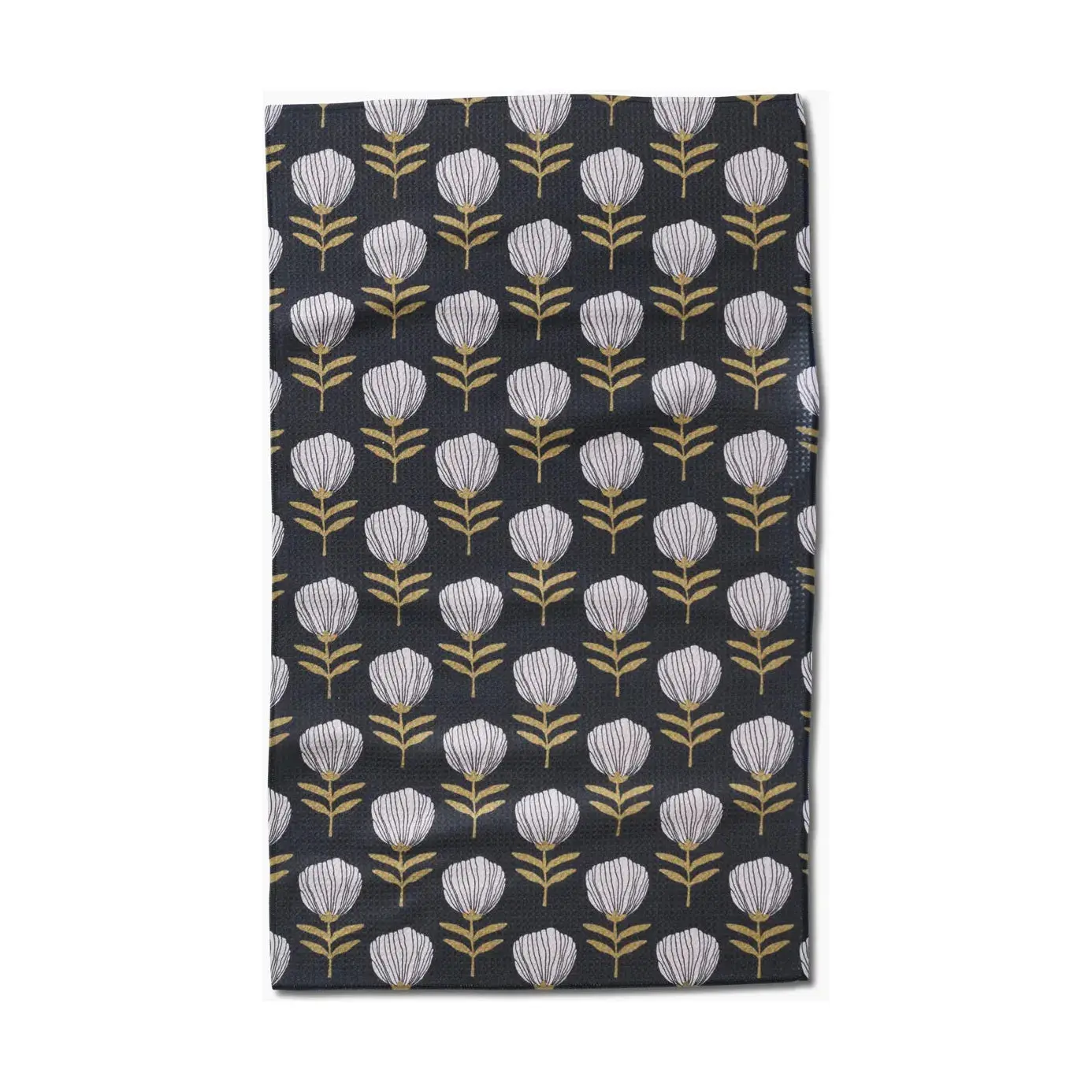 Blomma Geometry Microfiber Fingertip Towel - Rectangular, Washable Drying Towel for Home & Bathroom Use