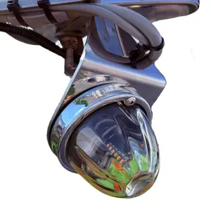 Heavy Duty Stainless Steel 45 Degree Mirror Bracket With 1 Watermelon Light Hole