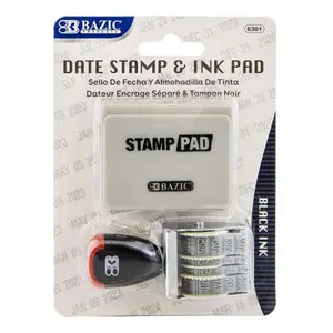 Date Stamp and Ink Pad (Black Ink)