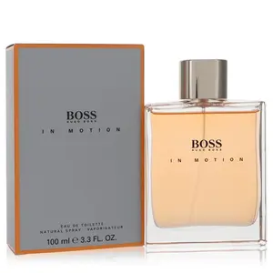 HUGO BOSS Boss In Motion Aromatic Citrusy Fragrance, 3.3 oz Eau De Toilette Spray for Men, 3.3 Fl Oz