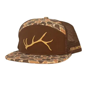 7 Panel Brown Backwoods Shed Hat (RH-187)
