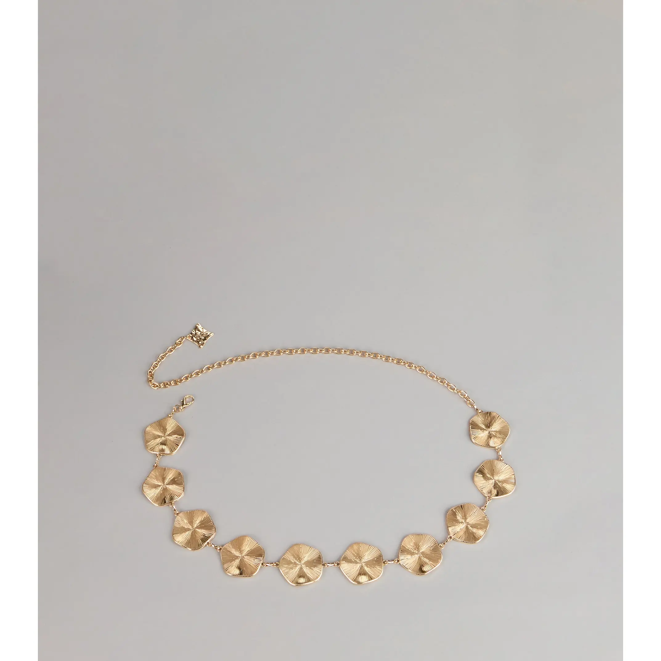 Golden Intent Textured Disc Chain Belt