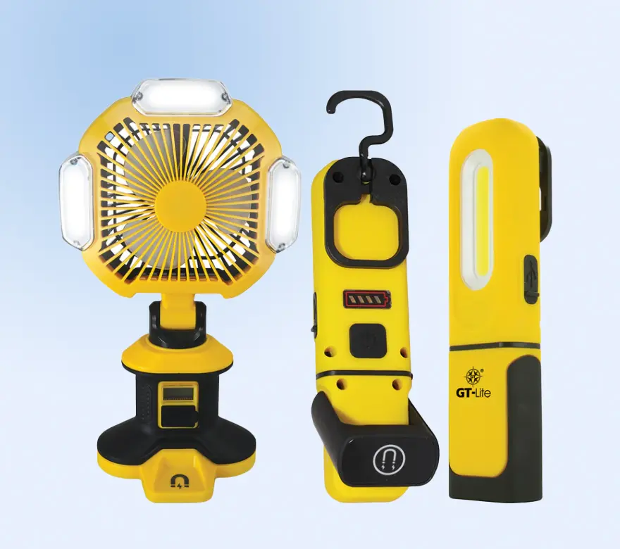 Protable LIghting,Portable LED 1500 Lumen Work Light and Flashlight Bundle