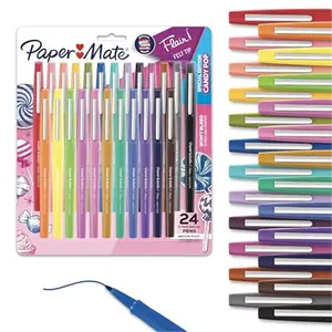 Flair Felt Tip Pens, Medium Point (0.7mm), 24 Count - Back to School, Teacher Supplies, Arts & Crafts