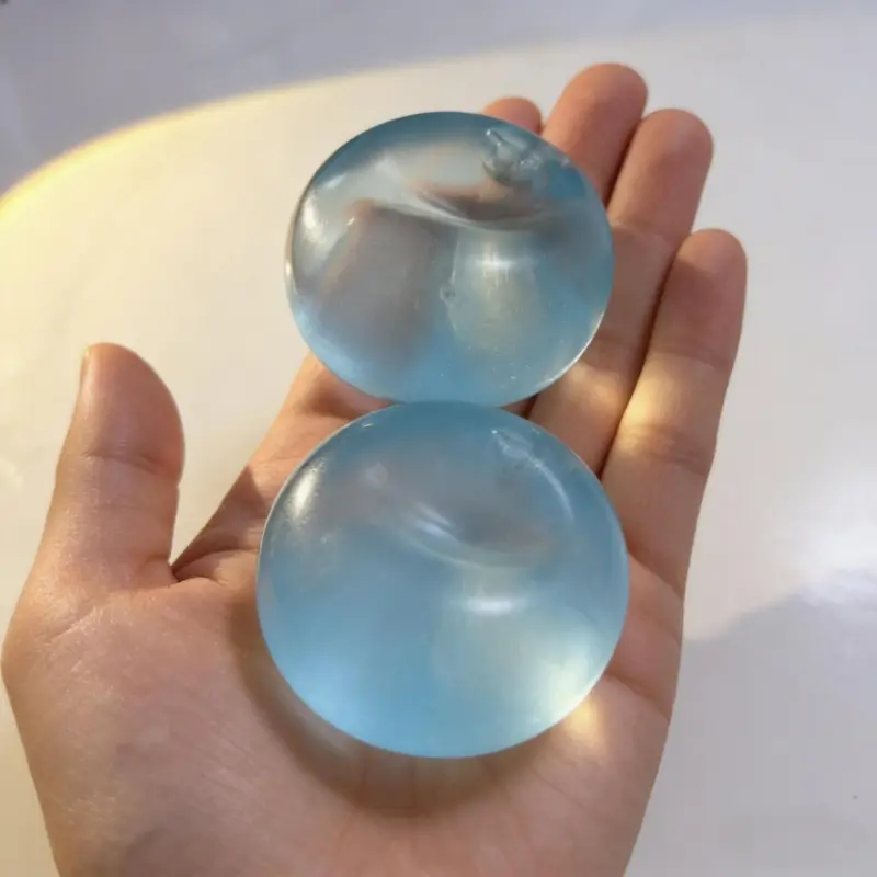 2PC Handmade ball - blue [PVC bag]