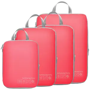 Compression Packing Cubes for Suitcases,  Lightweight Packing Cubes for Travel, Travel    Luggage Organizer Bags Set Essentials for Carry on Durable Pouch