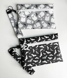 Goth Clutch Purse Bats, Ghosts