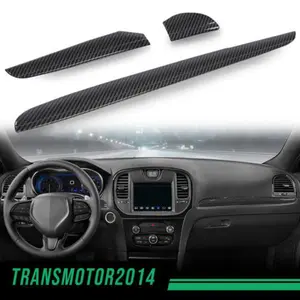 G-PLUS Carbon Look Central Control Dashboard Cover Trim Bezels Fit for 11+ Chrysler 300
