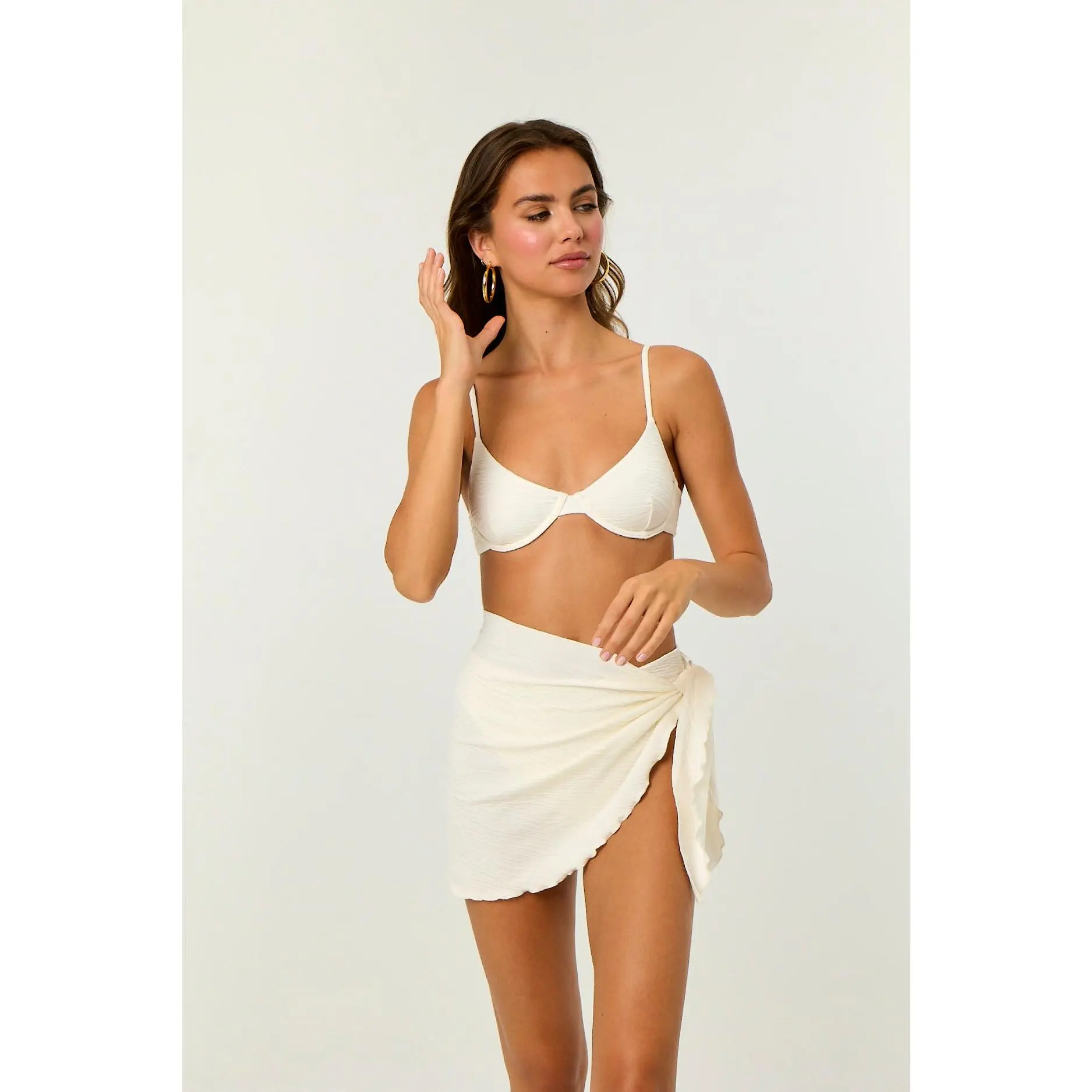 Blake Short Sarong - Cloud Jacquard