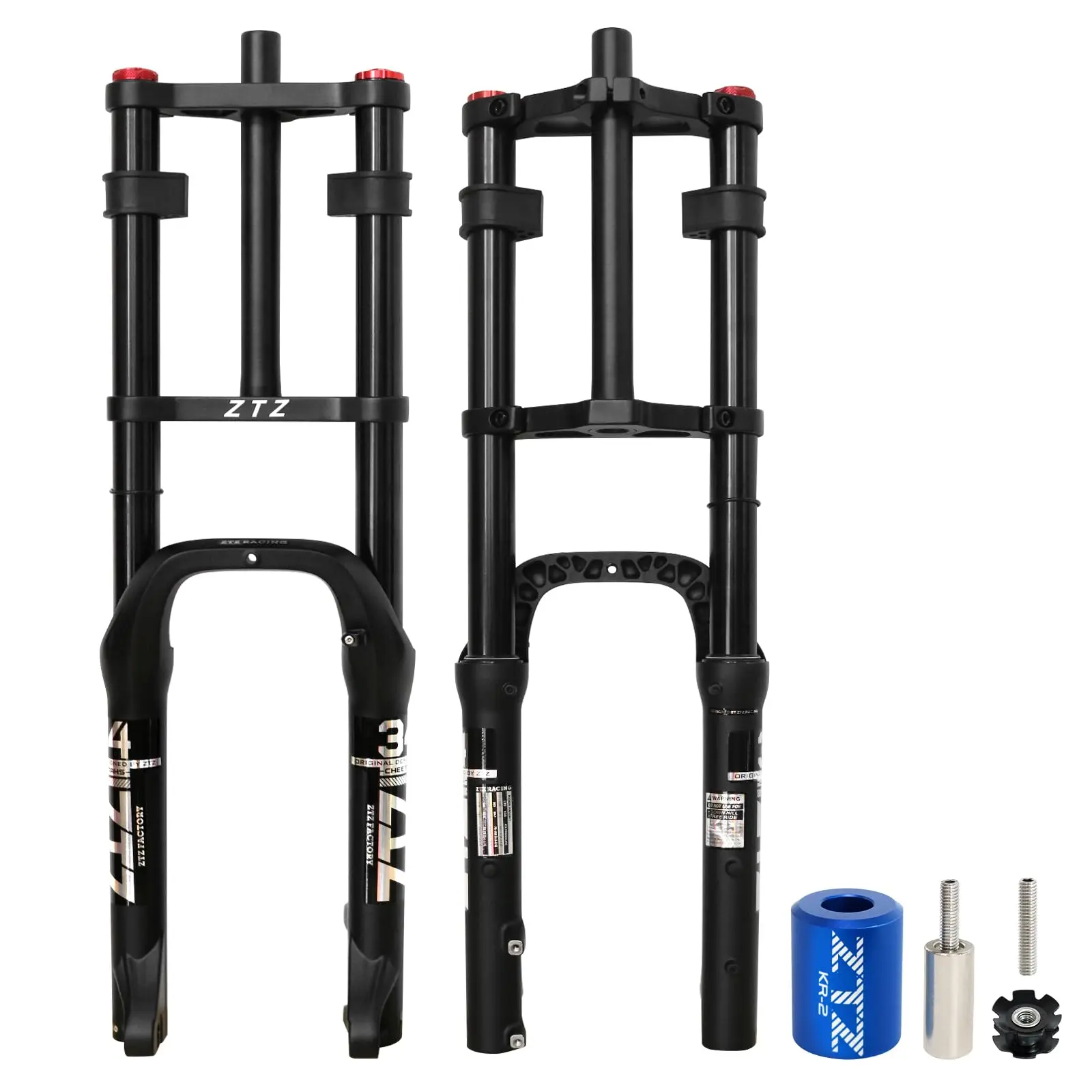 Ztz Racing Forks ZTZ 20/26 inch 4.0 Fat Tire Bike Air Suspension Fork - 180mm Travel ...