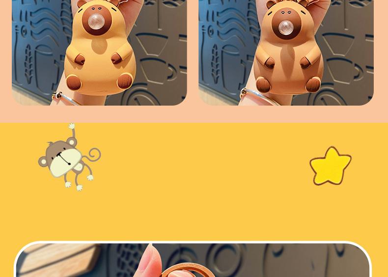 Cute Bubble Capybara Squeeze Toy FunSensory Stress Relief Classroom Prizes DeskDecor Party Gift Perfect Christmas Present for Kids