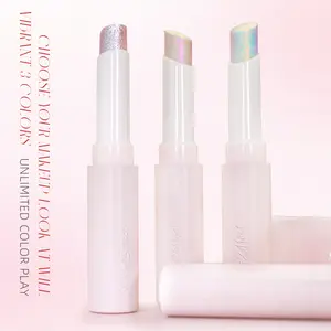 SheenEffect Cosmetic Long-Lasting Makeup High Pigment beauty world Multi-Use Single Eyeshadow Stick For Face Lips Cheek-bone Glitter Shimmer Multichrome Jelly Glaze Stick