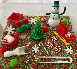 Christmas Sensory Bin, Classic Novelty Stress Relief Toy for Kids